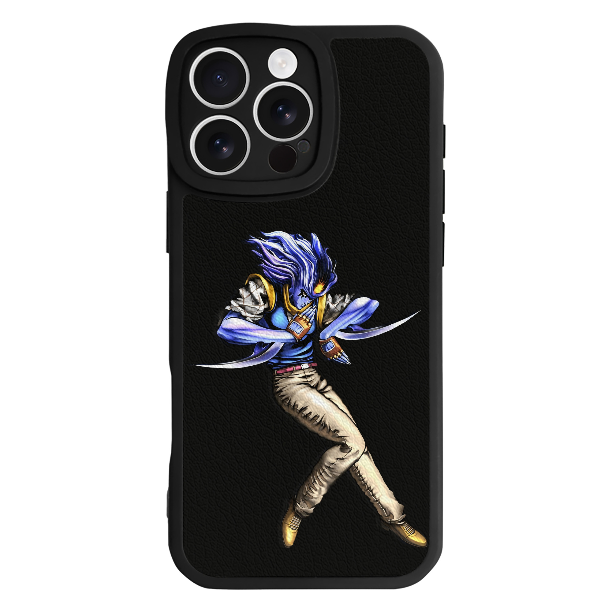（画像用） ジョジョの奇妙な冒険 JoJo's Bizarre Adventure 【iPhone 16シリーズ対応】シリコンスマホケース（レザー調） 材質：シリコン